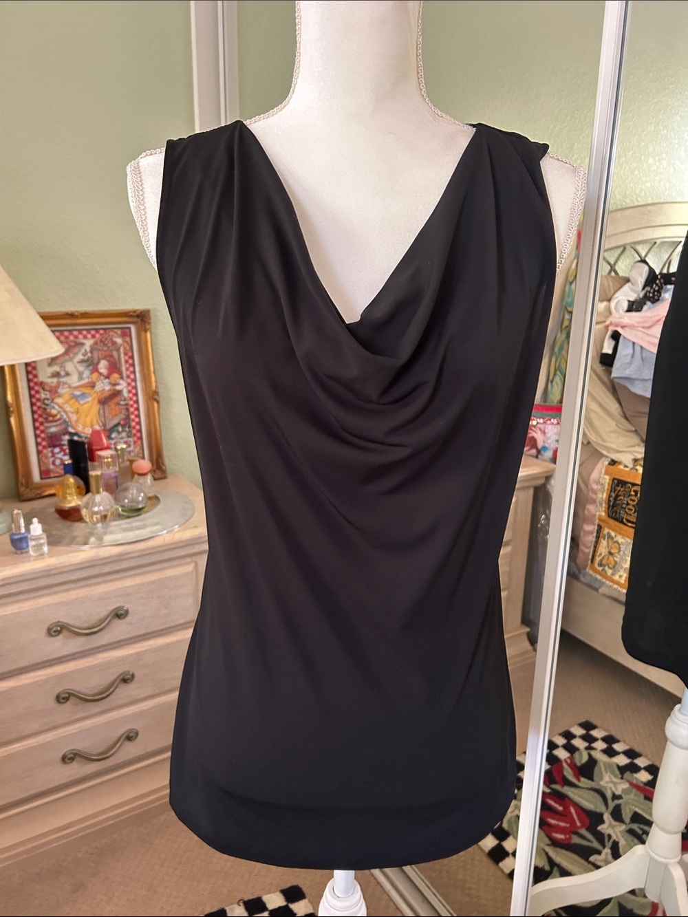 Banana Republic Black Top with Subtle Sheen